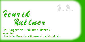 henrik mullner business card